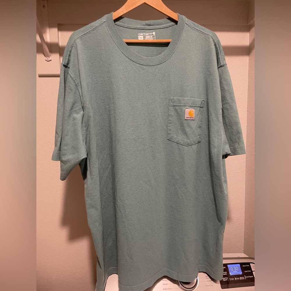 Carhartt Men's Blue Short Sleeve Pocket Tee